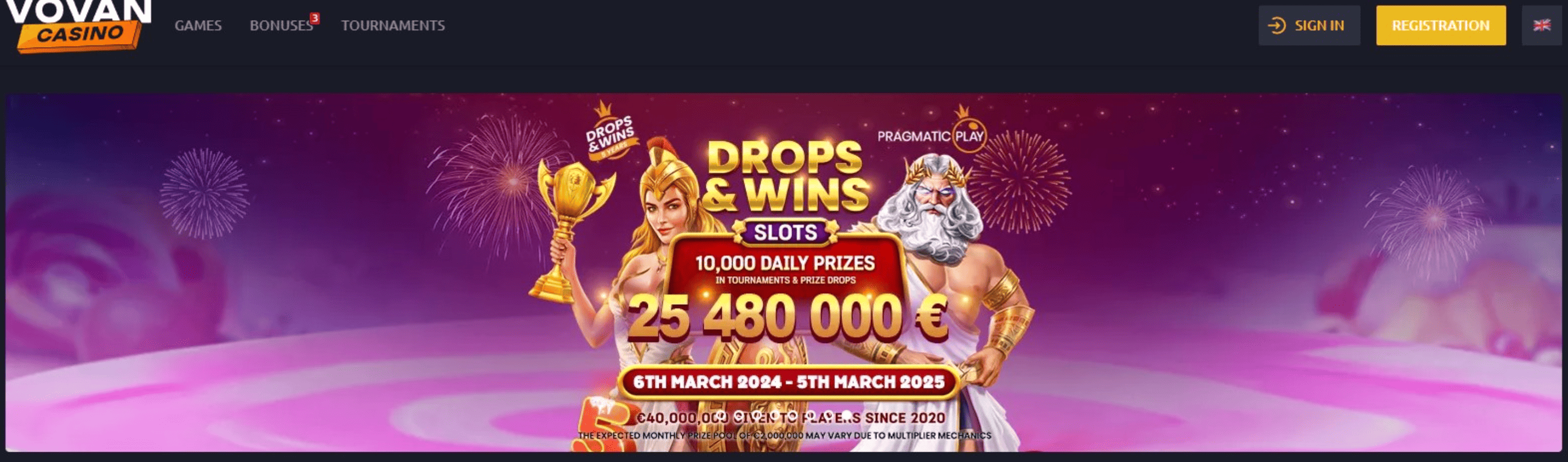 Обзор казино Vovan